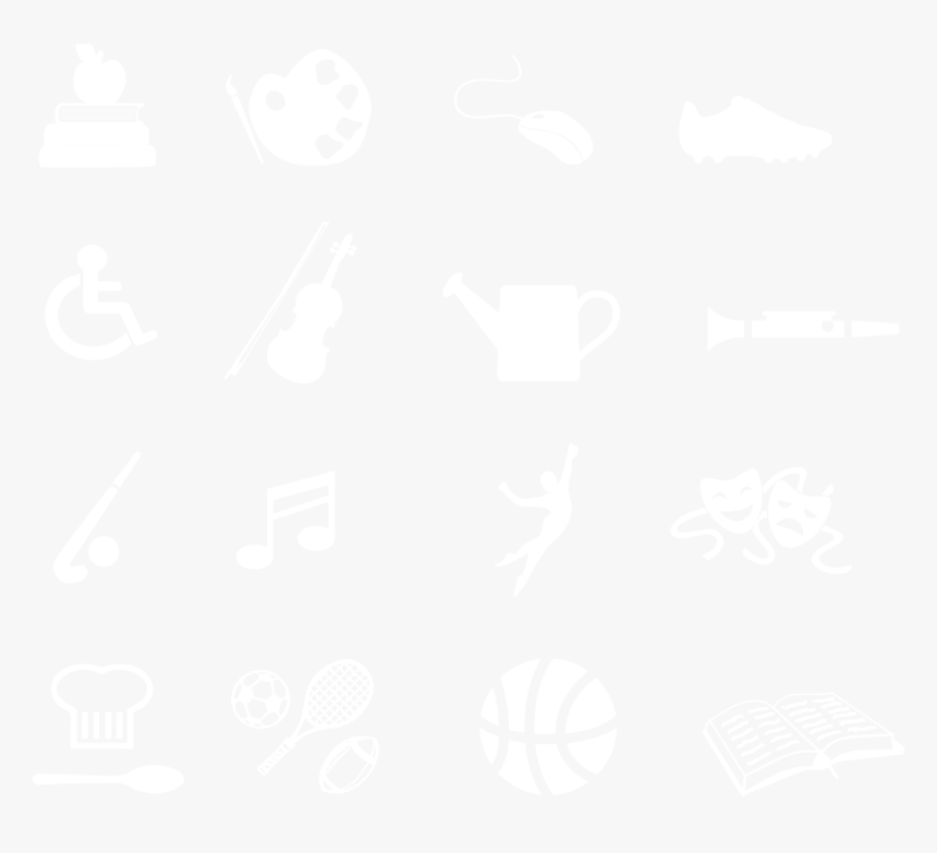 School Clubs Black And White, HD Png Download