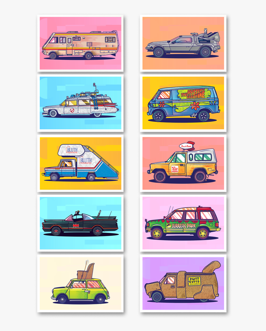 Postcards - Vintage Car, HD Png Download