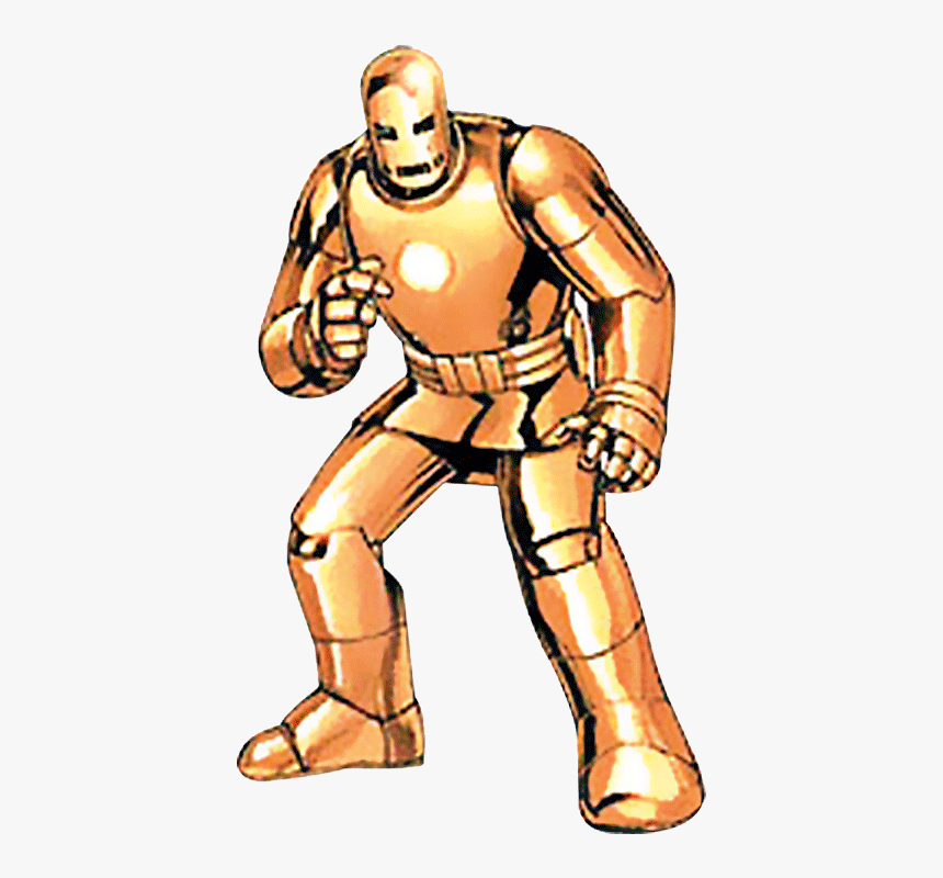Armadura Dourada Homem De Ferro - Iron Man Original Gold Armor, HD Png Download