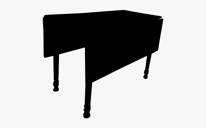 Antique Leaf Dining Table Png Silhouette Transparent - Table, Png Download