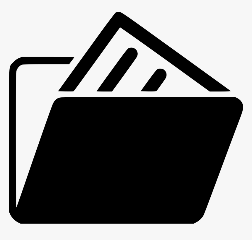 Transparent Clipart Fernseher - Document Folder Vector Icon, HD Png Download