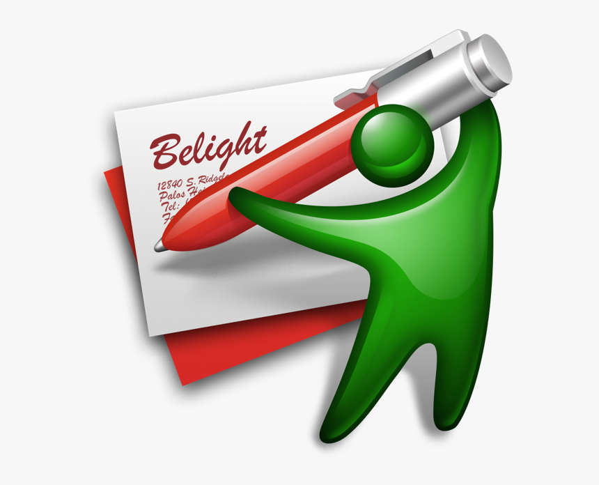 Transparent Business Card Clipart - Business Card Composer Mac, HD Png Download