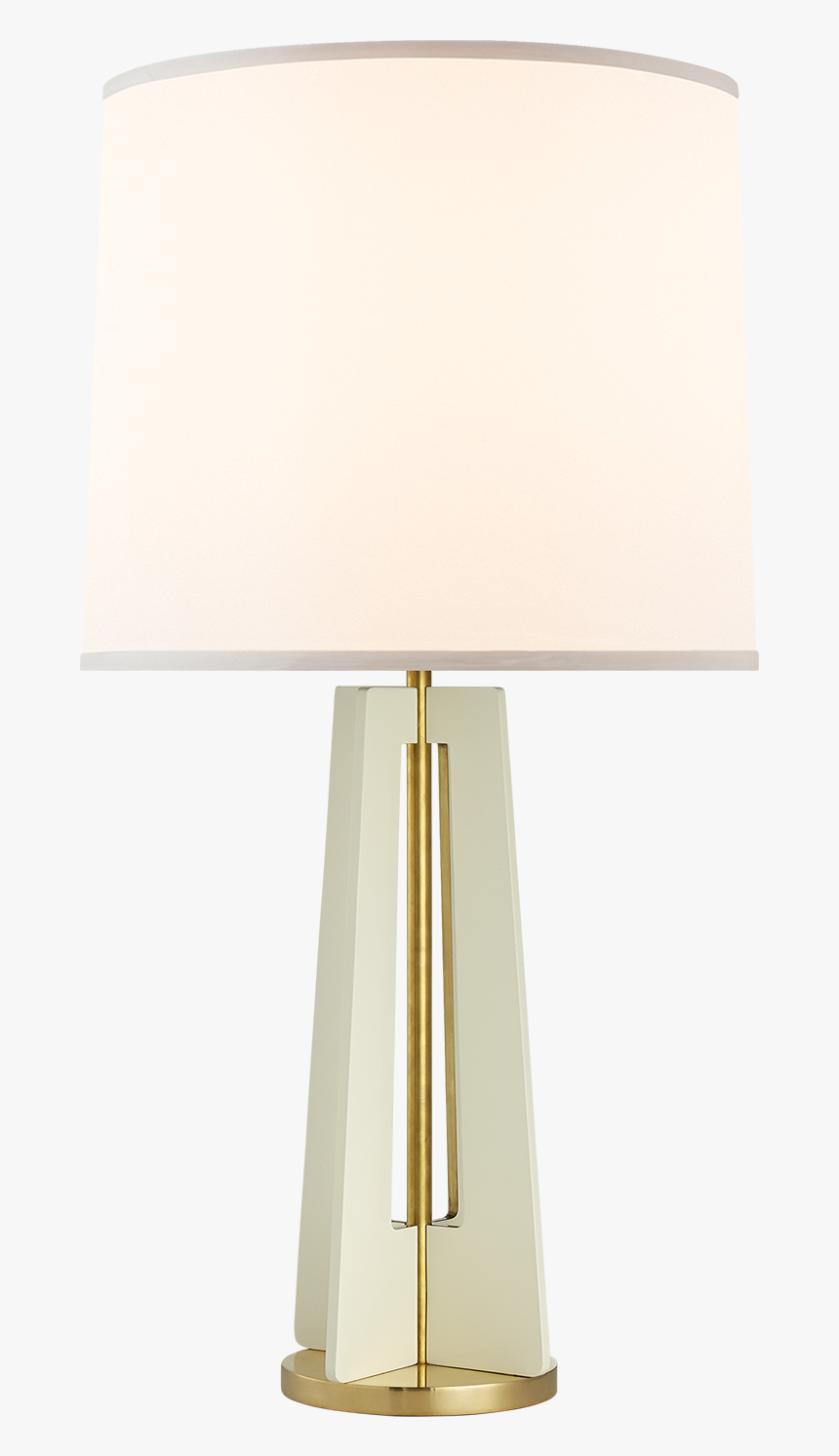 Silhouette Straight Table Lamp In China White And Soft - Lampshade, HD Png Download