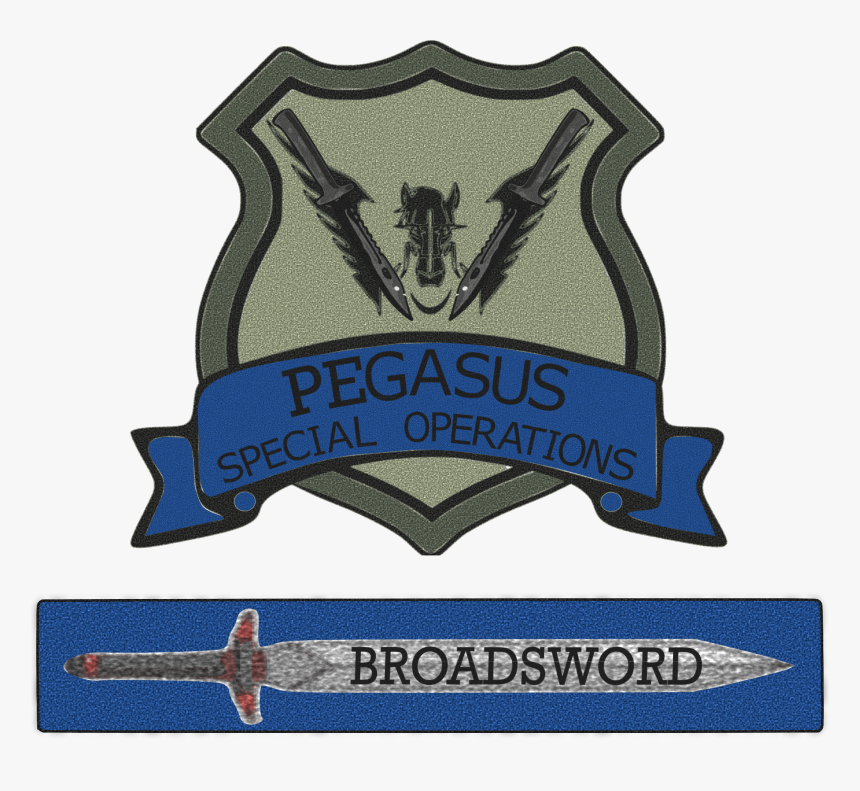 Pegasus Blue Team Broadsword - Emblem, HD Png Download