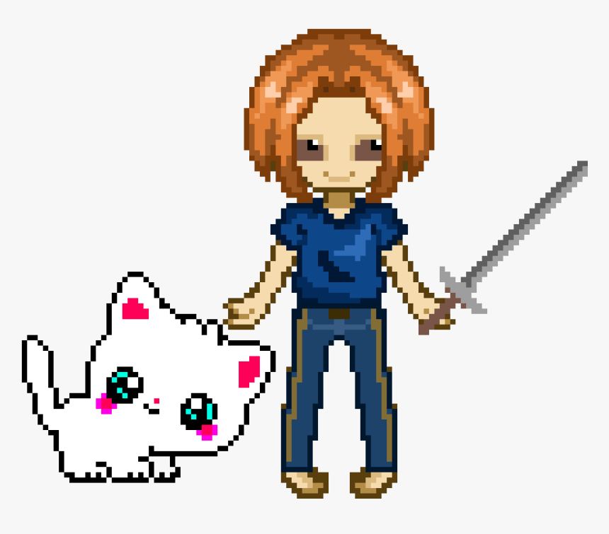 A Cat Girl - Chibi Cat Gif, HD Png Download