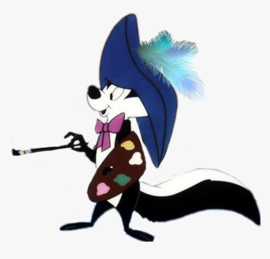 #pepe Le Pew #stinker #artist #art #looneytunes #skunk - Pepe Le Pew Artist, HD Png Download