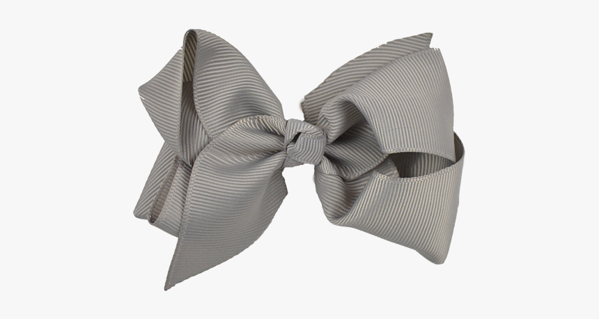 Grey Ribbon Png Image Transparent - Grey Bow Png, Png Download