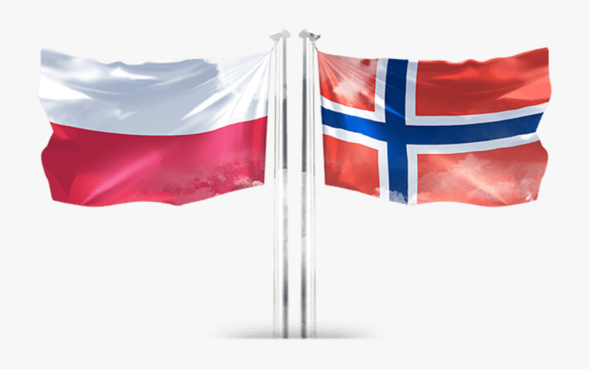Flaga Polski I Norwegii, HD Png Download
