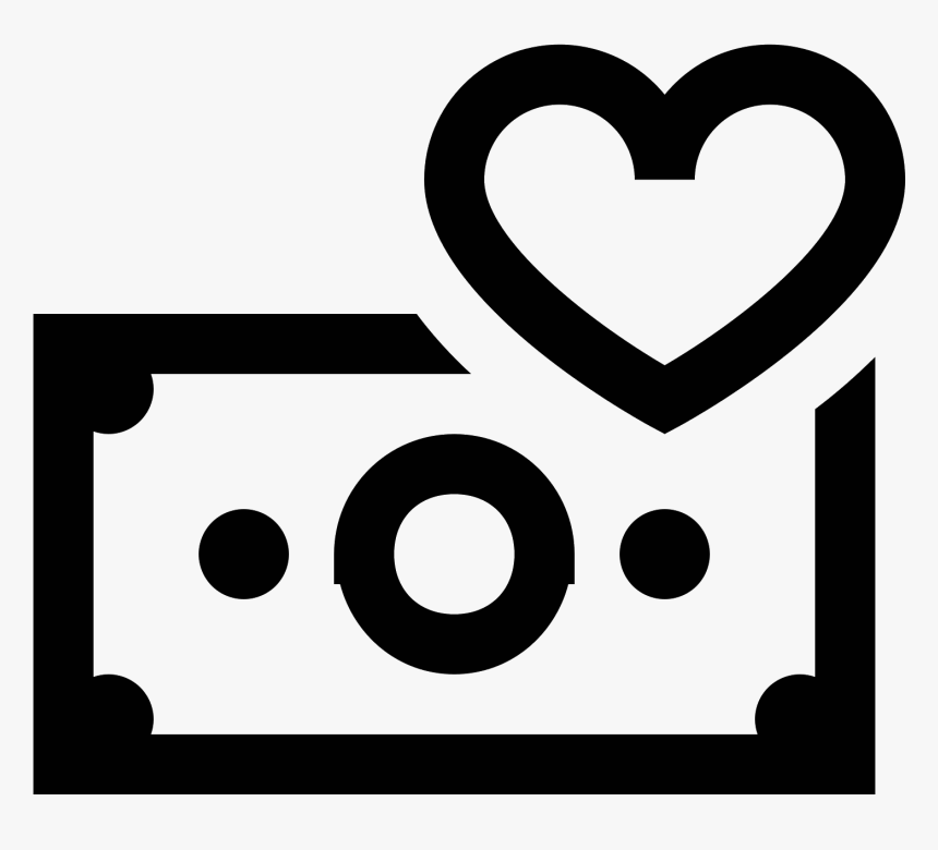 Transparent Money Icon Png - Heart, Png Download