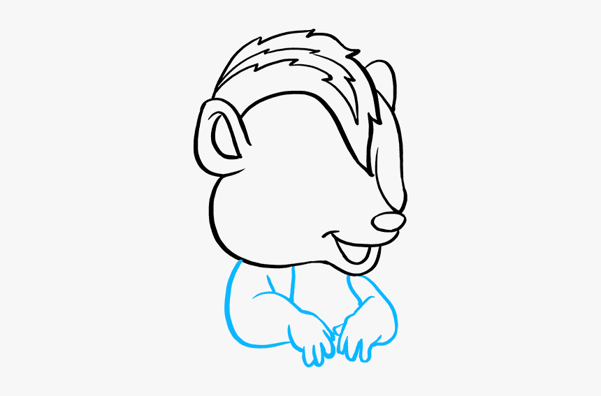 How To Draw Skunk - Cartoon, HD Png Download