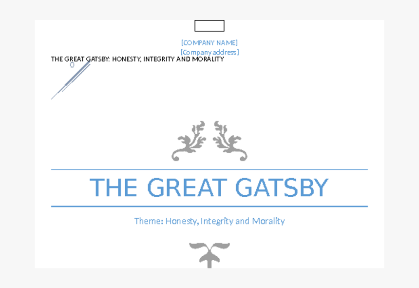 Essay On Great Gatsby - Paper Product, HD Png Download