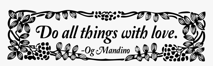 Do All Things With Love Clip Arts - Calligraphy, HD Png Download