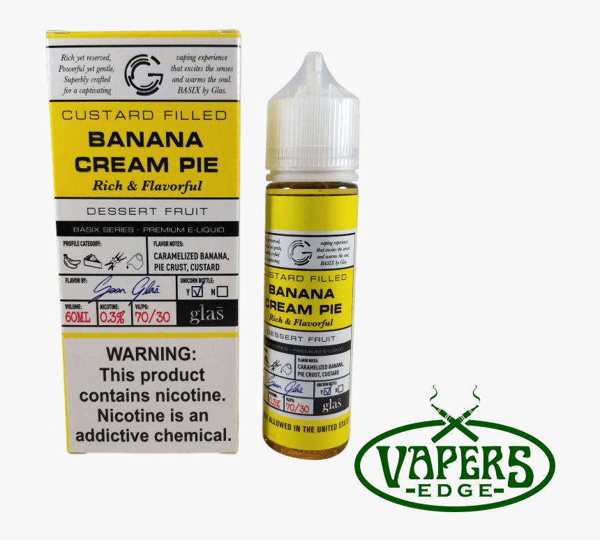 Banana Cream Pie By Basix Eliquid - Big Bottle, HD Png Download