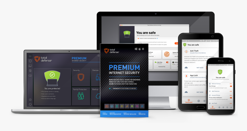 Premium Internet Security - Total Defense Premium Internet Security, HD Png Download