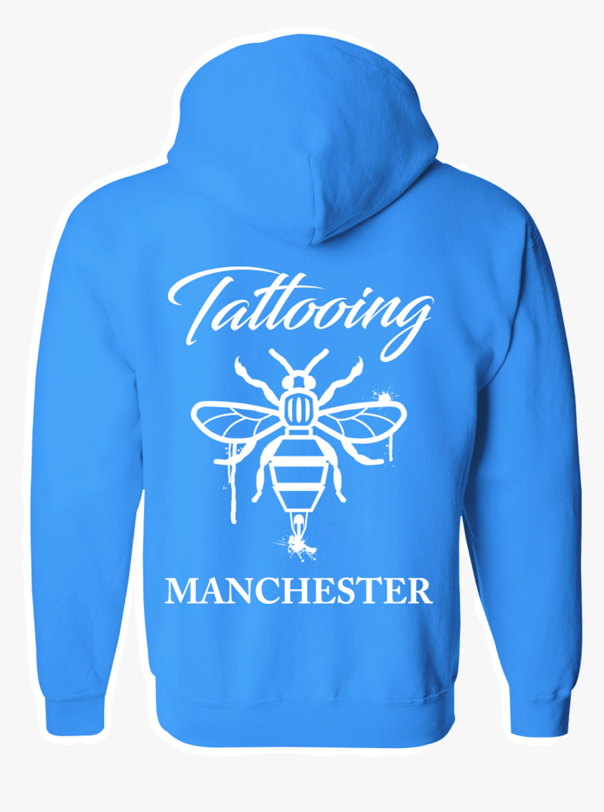Hoodie Transparent Baby Blue - Transparent Back Of Blue Hoodie, HD Png Download