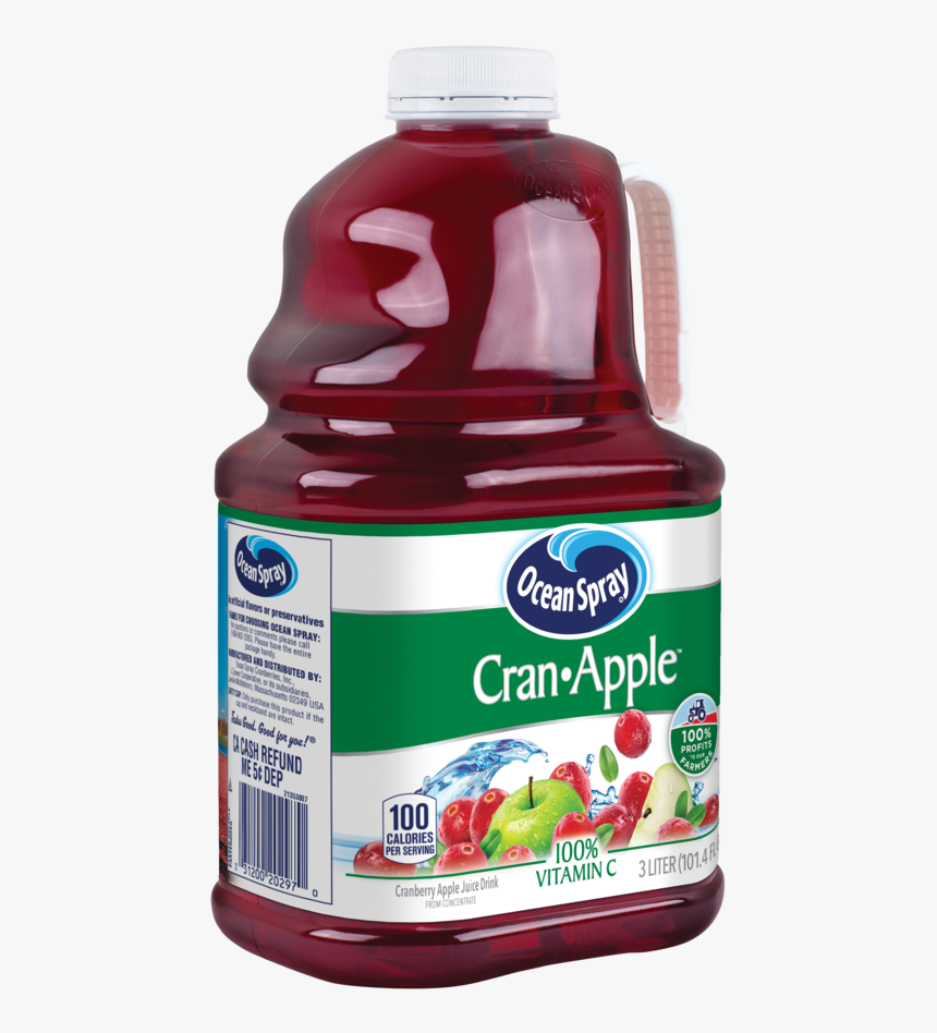 Ocean Spray Juice, Cran-apple, - Plastic Bottle, HD Png Download
