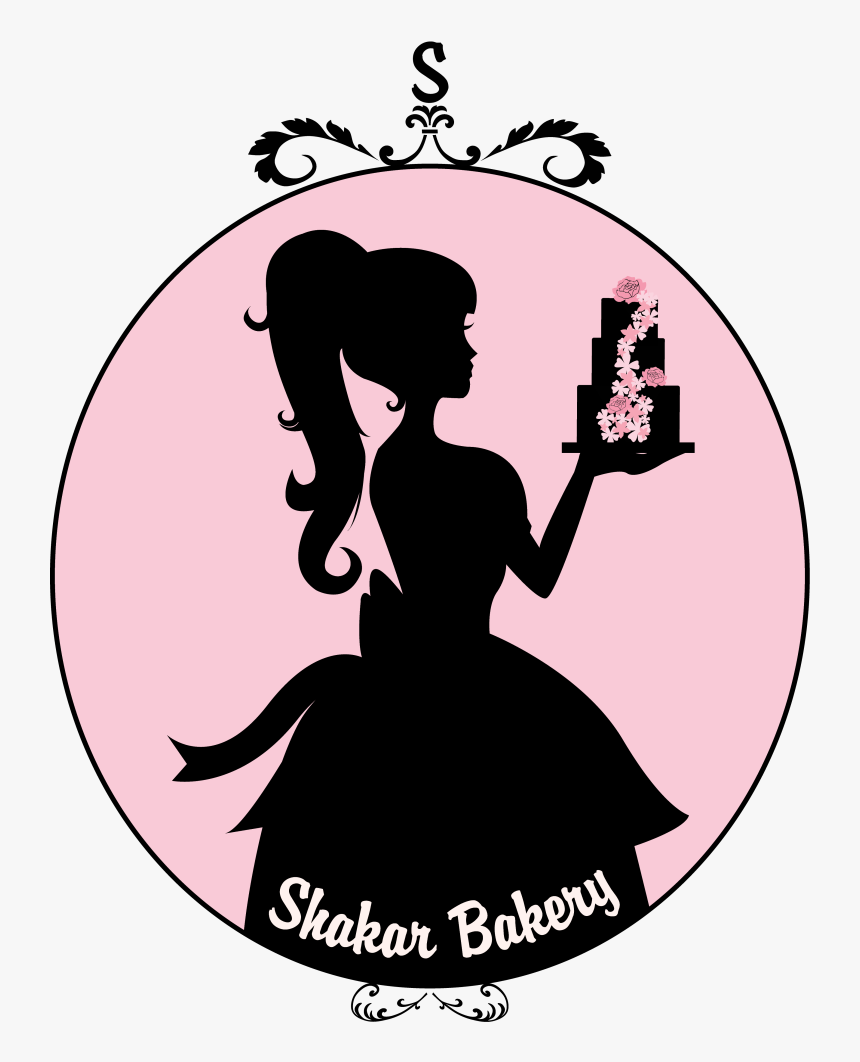 Transparent Female Baker Clipart Silhouette Logo For Cakes, HD Png