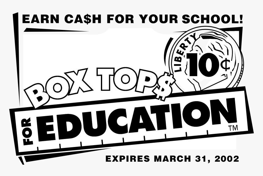 Box Tops Logo Black And White - Box Tops Black And White, HD Png Download
