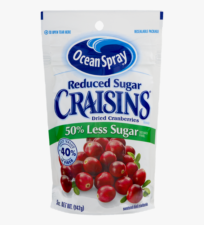 Ocean Spray Craisins Dried Cranberries Reduced Sugar, - Ocean Spray Cranberry, HD Png Download
