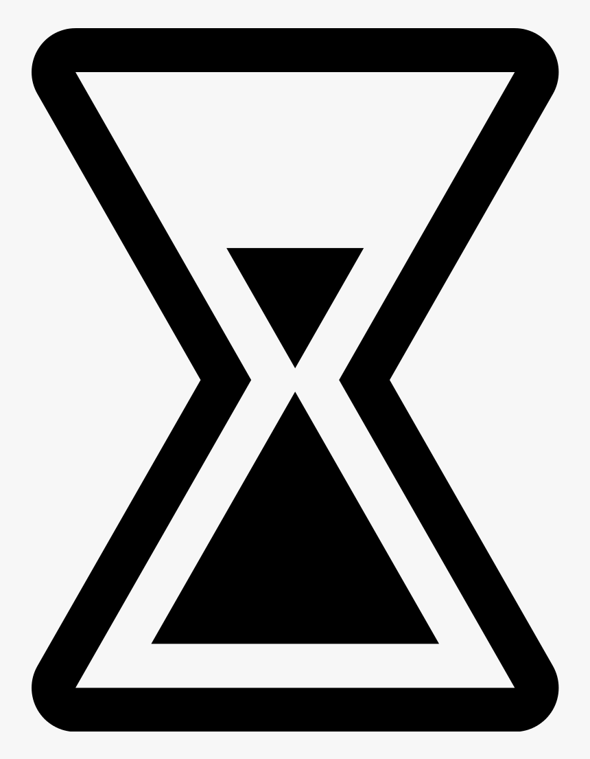 Simpleicons Business Sand Watch Of Two Rounded Opposite - Vector For Sand Clock, HD Png Download