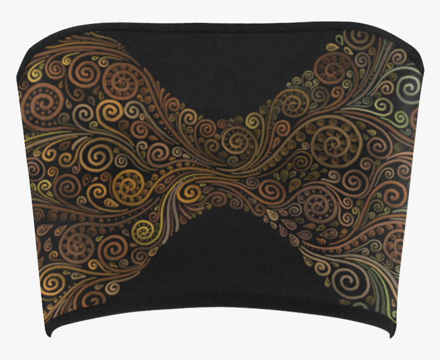 Psychedelic 3d Sand Clock Bandeau Top - Paisley, HD Png Download