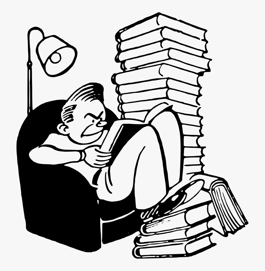Review Clipart Literature - Clipart People Reading, HD Png Download