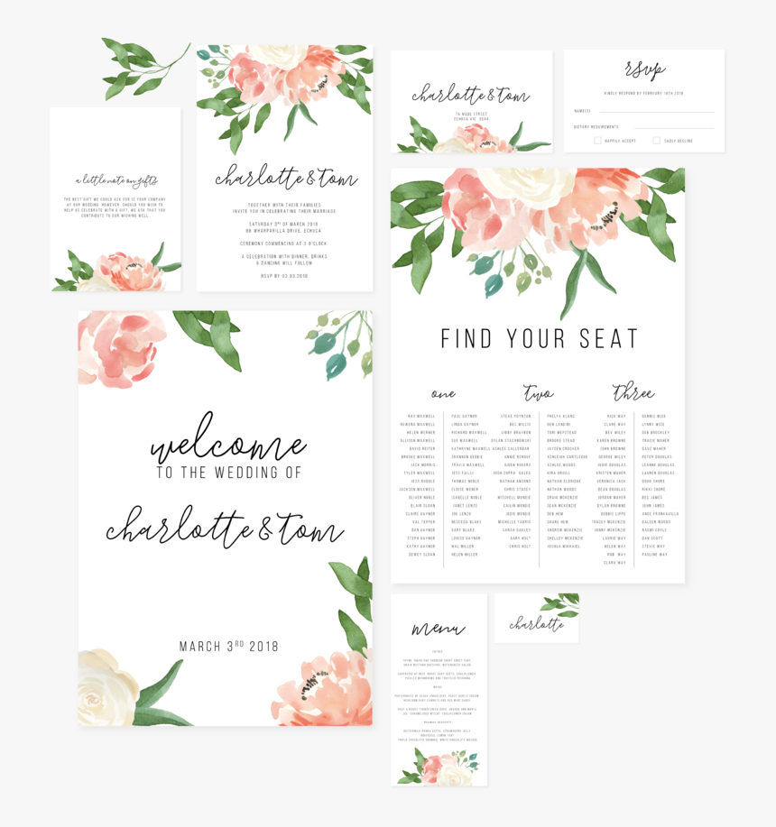 Charlote Flat Lay-01 - Garden Roses, HD Png Download