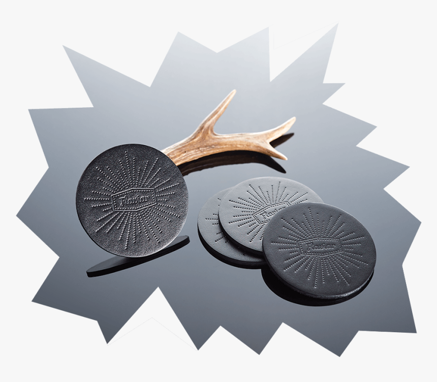 4 Flaviar Leather Coasters - Flower, HD Png Download