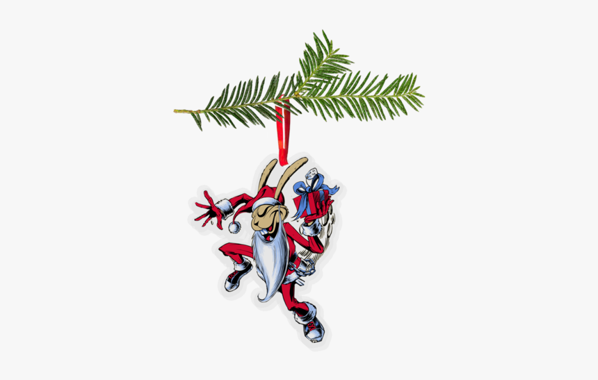 Santa Bunny Ornament - Illustration, HD Png Download