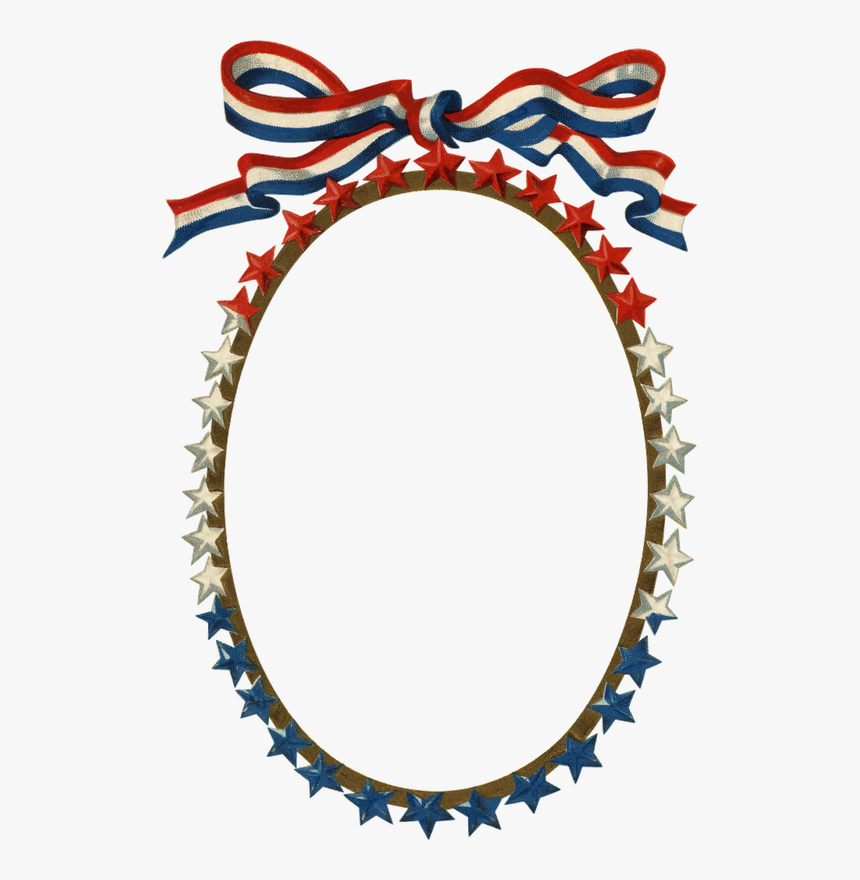 Vl%23ameri 09 Month Of July, Happy Birthday - Vintage Patriotic Picture Frame, HD Png Download