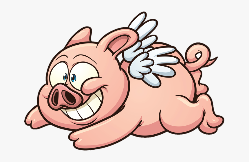 Cute Cartoon Flying Pigs, HD Png Download