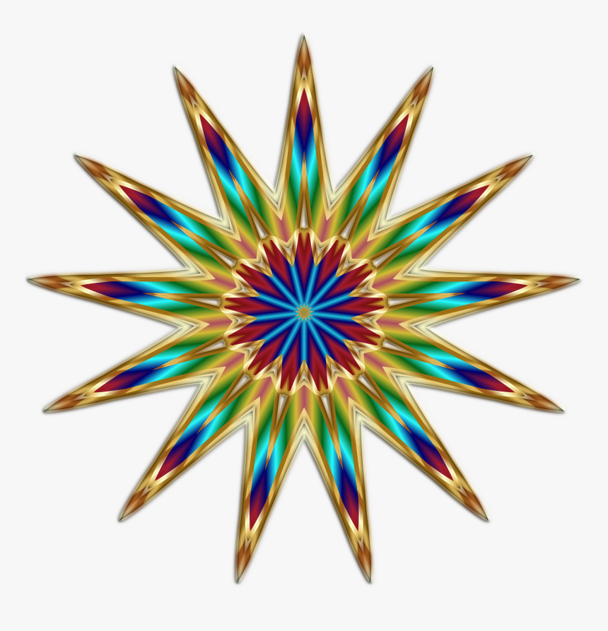 Iridescent Starburst Clip Arts - Rule Of Thirds And Shape, HD Png Download