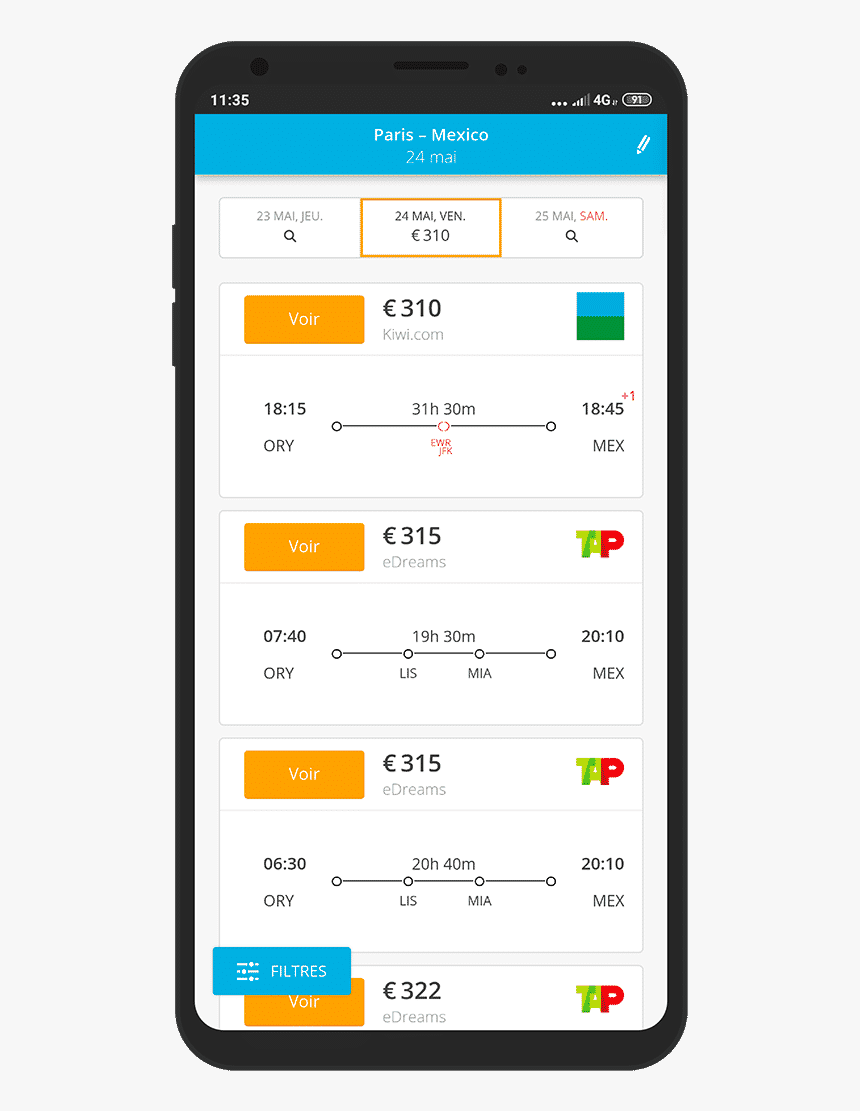 Comparateur De Vol Smartvoyage - Mobile Phone, HD Png Download