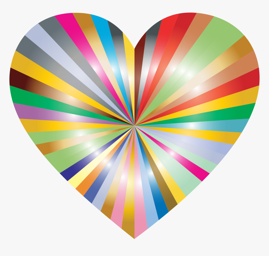 Starburst Heart 3 Clip Arts - Heart, HD Png Download