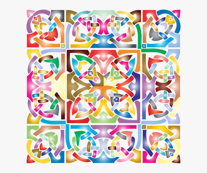 Celtic, Knot, Interlocked, Interlocking, Intertwined - เรขาคณิต ทับ ซ้อน กัน, HD Png Download