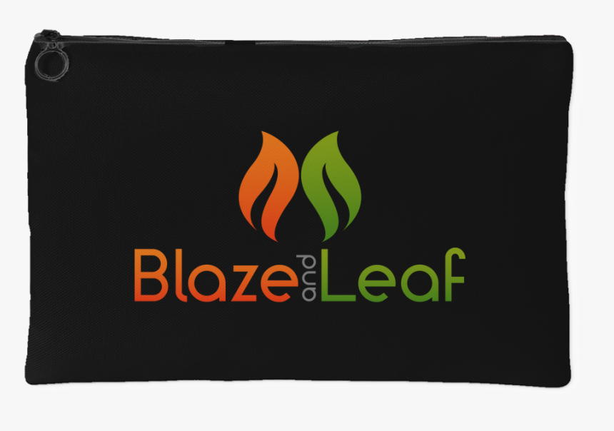 Blaze And Leaf Black Pot Pouch - Wallet, HD Png Download
