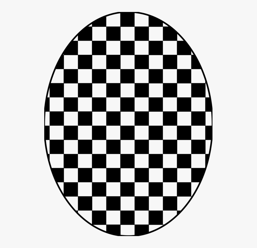 Black And White Checkered Circle, HD Png Download