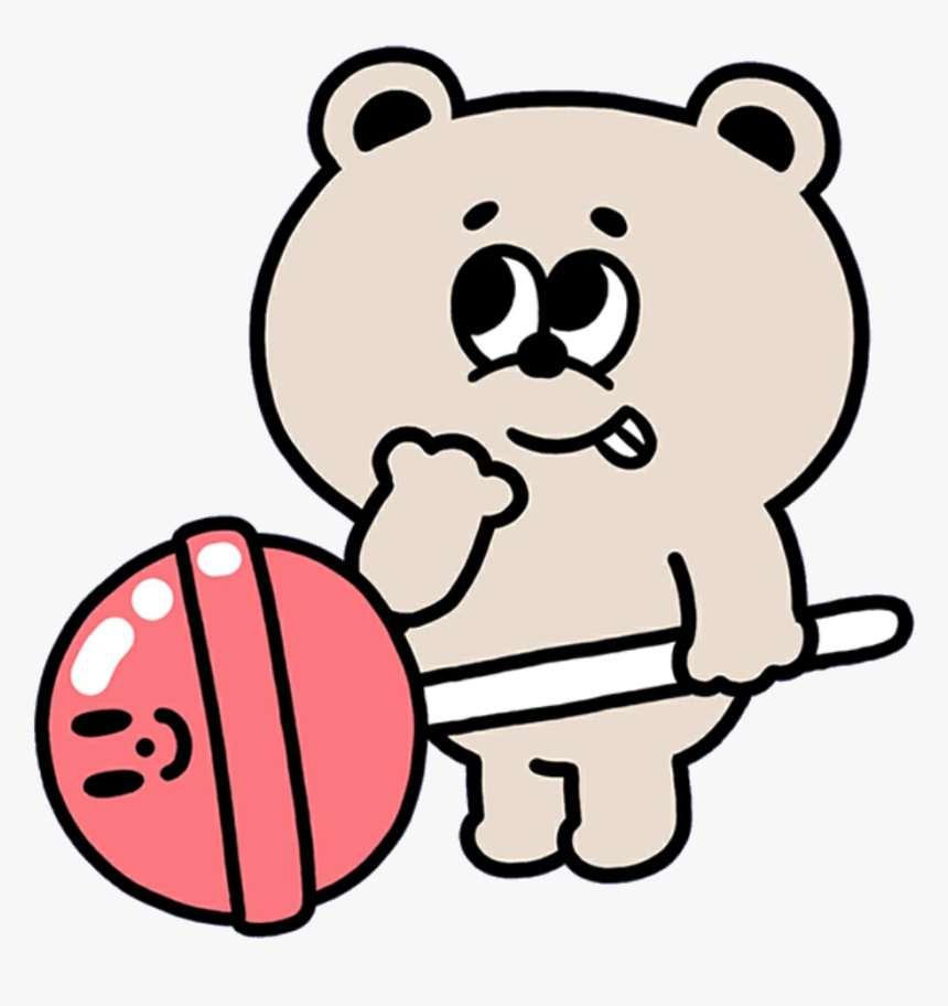 Bear Lollipop Candy Mochi Kawaii Cute Softbot Png Clipart - 指先 から 本気 の 熱情 無料, Transparent Png