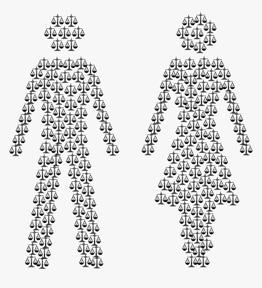 Gender Equality Male And Female Figures Clip Arts - Gender Equality Symbol, HD Png Download