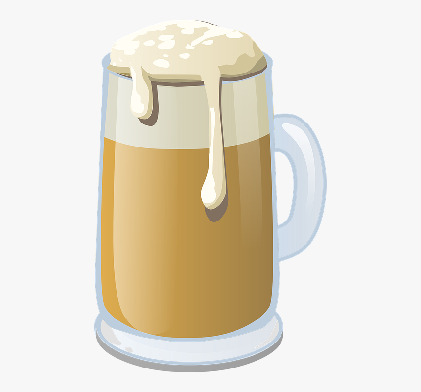 Beer, Glass, Alcohol, Drink, Beverage, Mug, Cold, Bar - Beer Stein Clipart, HD Png Download