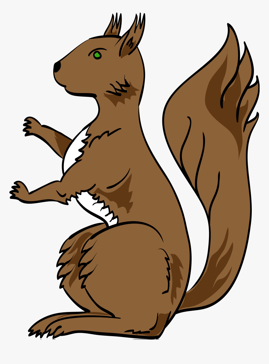 Transparent Squirrel Silhouette Png - Squirrel Coat Of Arms, Png Download