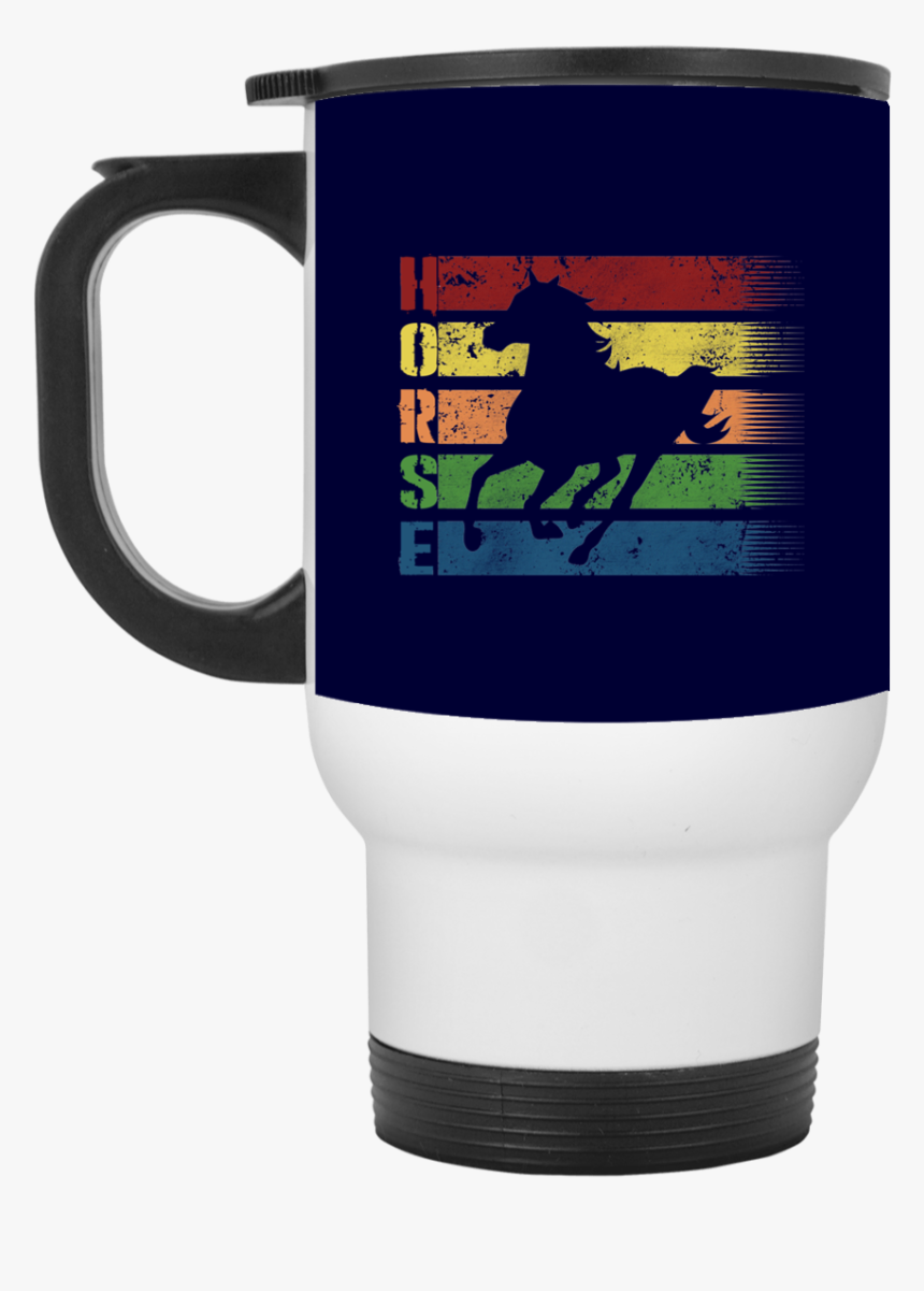 Retro Horse With Classic Style Mug 
 Class - Mug, HD Png Download