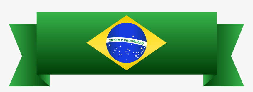 Transparent Flag Banner Clipart Png - Banner Brasil Png, Png Download