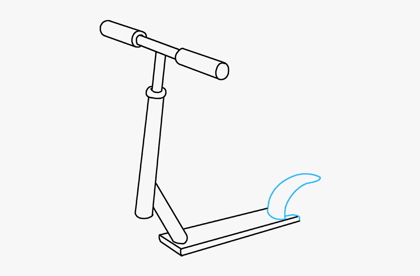 How To Draw Scooter - Easy Drawings Of Scooters, HD Png Download