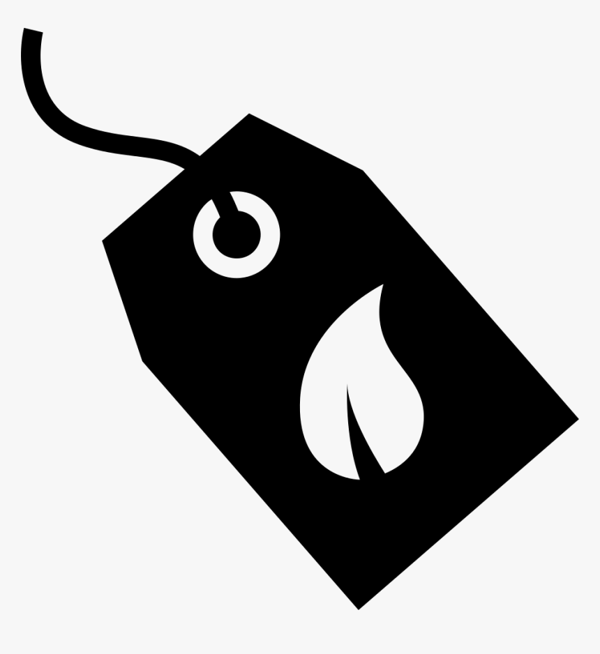 Ecological Commercial Label With A Leaf Symbol - Ecological Icon Png, Transparent Png