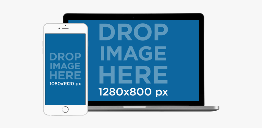Laptop And Iphone Mockup Png, Transparent Png
