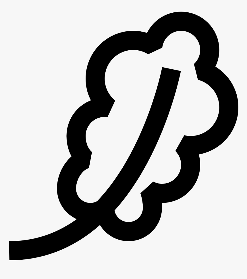 The Icon Is A Picture Of A Leaf With Curvy Edges And - Icon, HD Png Download