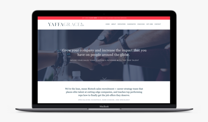 Yaffagraceco-mockup - Website For Pharma Creative, HD Png Download