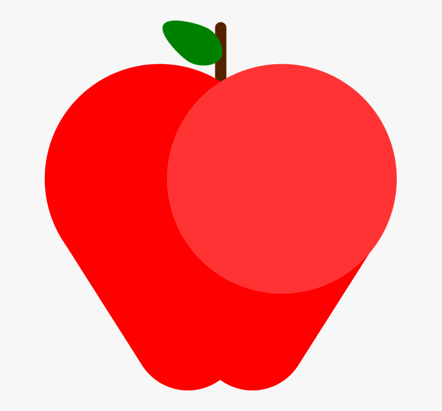 Apple, Fruit, Icon, Simple, Red, Delicious, Fresh - ลูก แอ ป เปิ้ ล Icon, HD Png Download