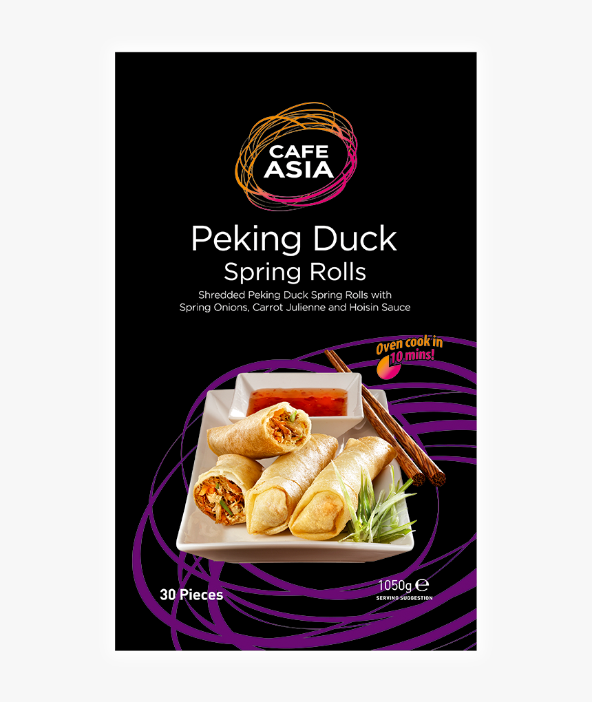 Peking Duck Quad Copy - Cafe Asia Vegetable Spring Rolls, HD Png Download